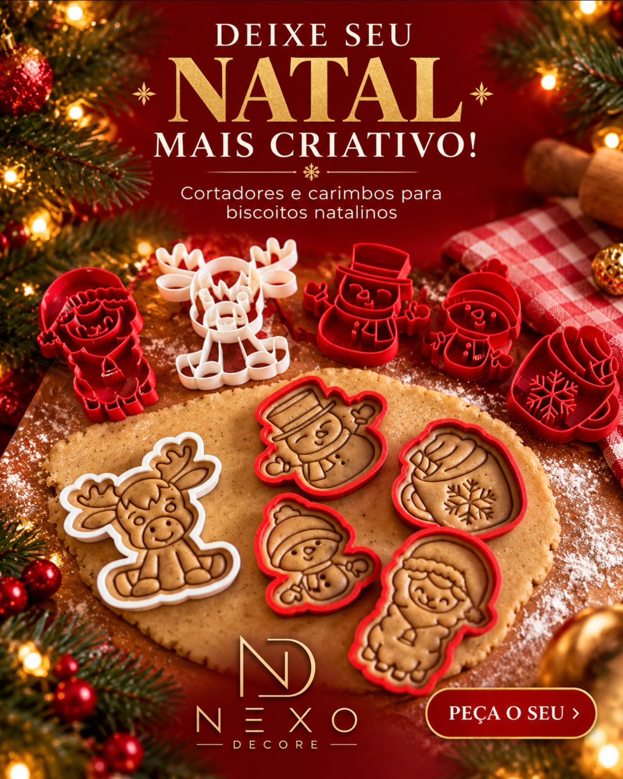 CORTADOR DE BISCOITO NATAL